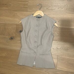 Zara plaid vest